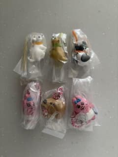 おぱんちゅうさぎとわんころマスコット　6種　まとめ　セミコンプのサムネイル