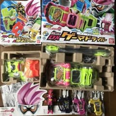 仮面ライダーエグゼイド7点 ベルト ゲーマードライバー キメワザスロットホルダーのサムネイル