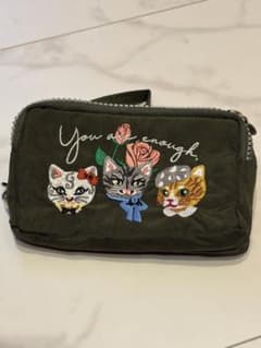 可愛い✨猫刺繍ポーチ You are enoughのサムネイル