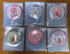 BT21 캔 배지 6종 세트