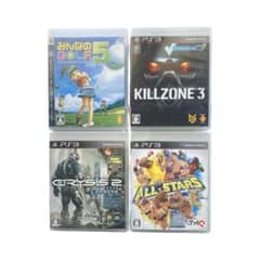 PS3 모두의 골프 5 그 외 3개 4개 세트 동작 확인이 끝난 미품 디스크 양호