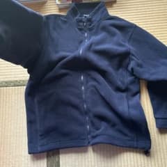 ネイビー フリースジャケット ジップアップのサムネイル