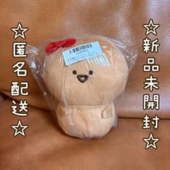 문구와 함께 초콜릿 컬러 봉제 인형 문구 씨