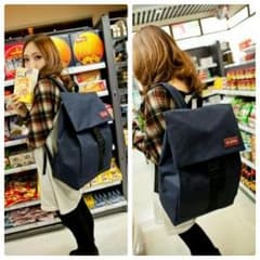 【再入荷!!】大人気☆スクエアリュック  黒のサムネイル