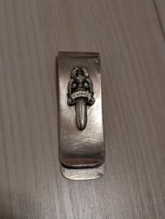 インボイスコピー付 CHROME HEARTS マネークリップ スモールクロス インボイスコピー付 CHROME HEARTS マネークリップ スモールクロス