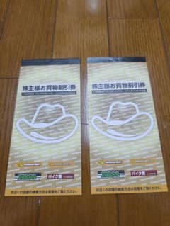 イエローハット 株主優待券 6000円分（300円券×10枚×2冊）のサムネイル