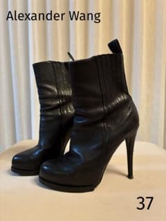 美品・Alexander Wangサイドゴアブーツ ブラック