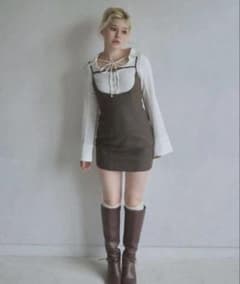 ANDMARY Betty layered check dress - メルカリ