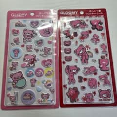 GLOOMY グルーミー ぷっくりフロッキーシール 2種セットのサムネイル