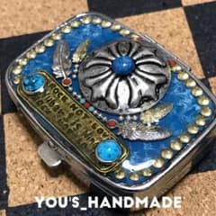 コンチョ と フェザー の ピルケース アクセサリーケース エスニックのサムネイル