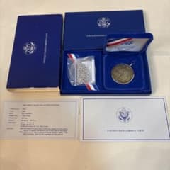 1986年 アメリカ 自由の女神 100周年記念 1ドル銀貨 プルーフ ケース付