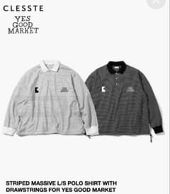 CLESTTE YES GOOD MARKET ストライプポロシャツ L - メルカリ