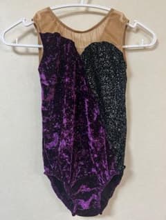 バトントワリングレオタード130 紫/黒