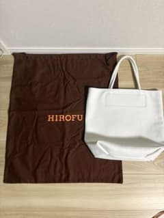 美品】HIROFU チェスタ トートバッグ ホワイトLサイズ - メルカリ