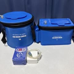 EVA活かしクーラー（エサクーラー）丸10L&角4L ＆エアーポンプのサムネイル