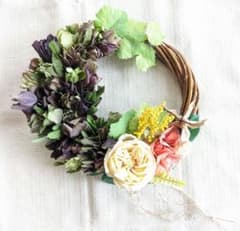 ドライフラワー ハーフリース クリスマスローズ 薔薇 - メルカリ