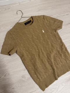 POLO RALPH LAUREN ケーブルニット 半袖 ベージュ - メルカリ