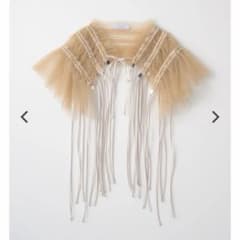 MURRAL ミューラル Stem tulle collar ベージュ 付け襟のサムネイル