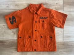 ダンス　衣装　キッズ　オレンジ　シャツのサムネイル