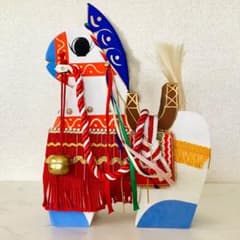 チャグチャグ馬コ　特大　縁起物　珍しい赤色　伝統工芸品　岩手県　アンティーク チャグチャグ馬コ 特大 縁起物 珍しい赤色 伝統工芸品 岩手県