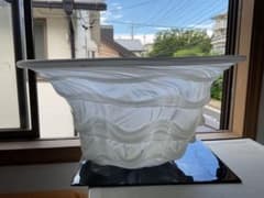 一点物大作！黒木国昭(1945~)「手吹きガラス花器」供箱入 一点物大作！黒木国昭(1945~)「手吹きガラス花器」供箱入 - メルカリ