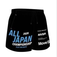 新品未使用　オールジャパン　パンツ ブラック　ブルー　2026 陸上 新品オールジャパンALL JAPAN2026 陸上用パンツ ブラック×ブルーS