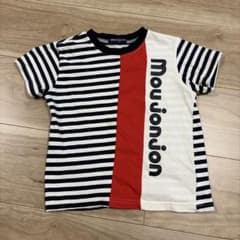moujonjon Tシャツ 110cm ボーダー レッドのサムネイル