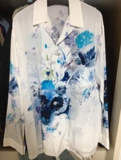 LAD MUSICIAN 19ss 花柄オープンカラーシャツ 白のサムネイル