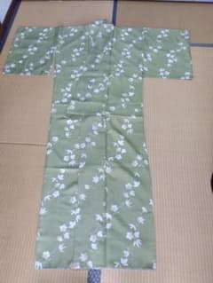 洗える着物　緑色　Lサイズのサムネイル