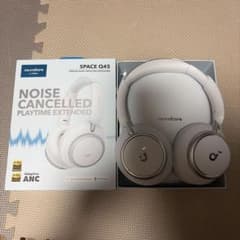 Anker Soundcore SPACE Q45 ワイヤレスヘッドホン 白
