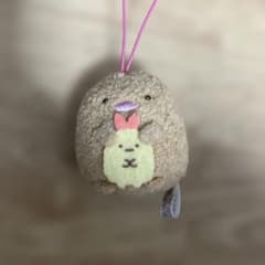 스미코구라시 돈까스 새우 후라이의 꼬리 봉제인형 마스코트