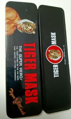 初代 タイガーマスク 筆箱 缶 ペンケース 佐山サトル タイガー マスク