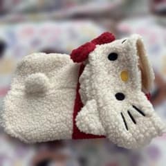 なりきり フード付き ハローキティちゃん犬用服 Sのサムネイル
