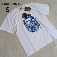 【新品タグ付】アベイシングエイプ Tシャツ マイロ ブルーカモ エイプヘッド S 新品タグ付】アベイシングエイプ Tシャツ マイロ ブルーカモ エイプ
