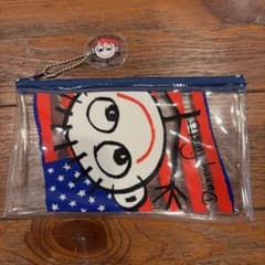 サンスター文具 D.F 旗 ペンケース PVC アメリカン レトロ 新品未使用のサムネイル