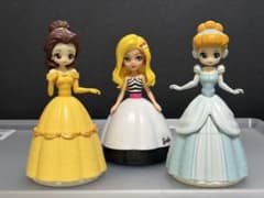 Disneyプリンセス　バービー　フィギュアセット　カプセルトイのサムネイル