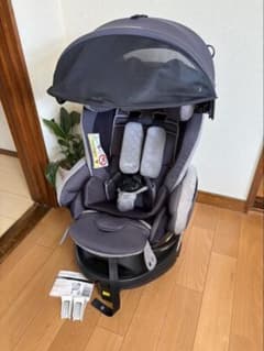 Aprica フラディアグロウ プレミアム ISOFIX グレー クリーニング済 