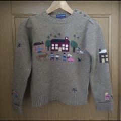 ラルフローレン ニット スクールハウスサンプラーセーター 90s 柄