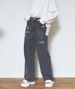 ラブトキシック　Lovetoxic　LTXC　ワッペンワイドパンツ　デニムのサムネイル