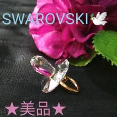 ☆美品☆廃盤スワロフスキークリスタルオブジェ 置物おしゃぶり希少
