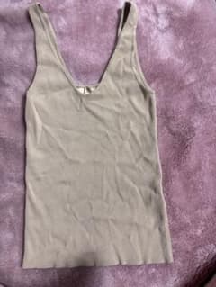 H&M リブ タンクトップ ベージュのサムネイル