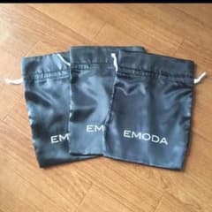 EMODA サテン巾着 ♡♡のサムネイル