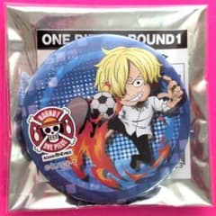ワンピース ONE PIECE ラウンドワン サンジ 缶バッジ - メルカリ