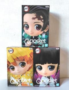귀멸의 칼날 Qposket 피규어(가문 탄지로, 아내 선일, 쿠리카낙 카나오) 신품 미개봉