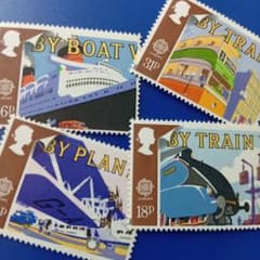 外国切手 イギリス 1988年 交通輸送の歴史 5種セット - メルカリ