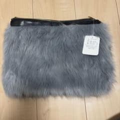 CECIL McBEE ファー ショルダーバッグ グレーのサムネイル