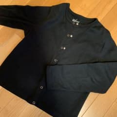 シンプル カーディガン ブラックのサムネイル