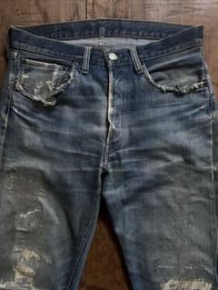 m*り様 70s levi's 501 66前期　ダメージリペア済み　W83.5 70s levi's 501 66前期 ダメージリペア済み W83.5cm - メルカリ