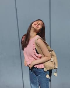 ZARA  クロシェ　ニット　トップスのサムネイル