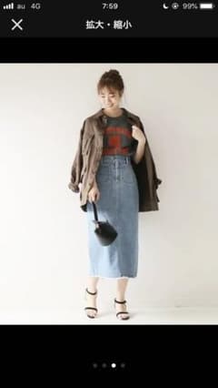 OMETHING × Spick & Span デニムスカートのサムネイル